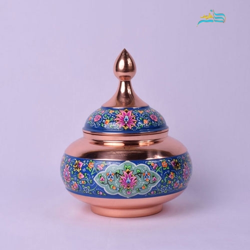 خرید، قیمت و مشخصات قندان 30 مس و پرداز ساخته شده زاز ورق ضخیم با روکش پلی استر | هنرظریف