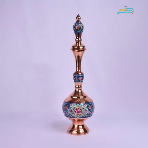 خرید، قیمت و مشخصات تُنگ گیلاسی 44 مس و پرداز، با ورق مس ضخیم و روکش پلی استر درجه 1 | هنرظریف
