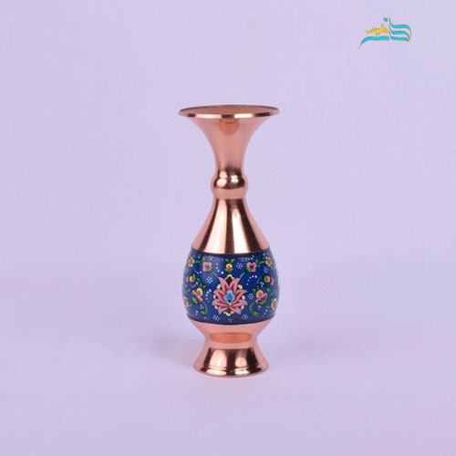 خرید، قیمت و مشخصات گلدان صراحی 16 مس و پرداز، با تلفیق هنر و مس و با کیفیتی بسیار بالا | هنرظریف
