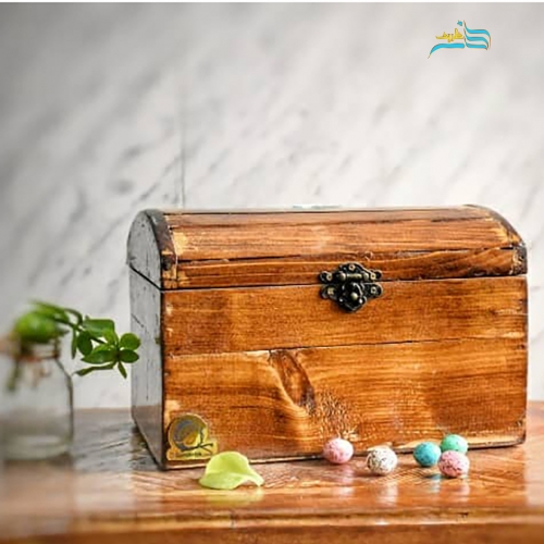 خرید، قیمت و مشخصات جعبه چوبی گنجشک وود مناسب برای نگهداری زیورآلات، باکس هدیه و گل آرایی | هنرظریف