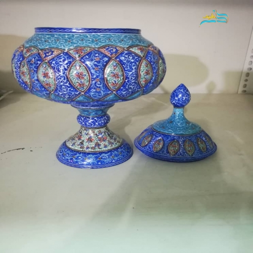 خرید، قیمت و مشخصات شکلات خوری میناکاری مناسب استفاده در منزل و محل کار، لعاب کاری شده | هنرظریف