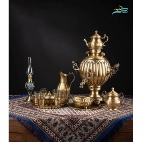 خرید، قیمت و مشخصات سماور زغالی 6 لیتری برنجی با جنس برنج اعلاء با ضمانت نامه معتبر زیر قیمت بازار | هنرظریف