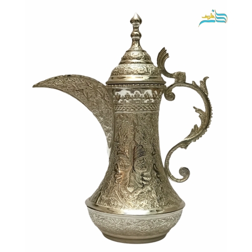 خرید، قیمت و مشخصات قهوه جوش آبکاری نقره ساخته شده از ورق ضخیم برنج آبکاری نقره با کیفیت بالا | هنرظریف