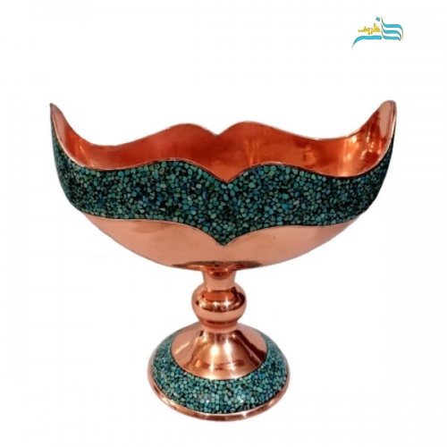 خرید، قیمت و مشخصات کشکول فیروزه کوبی کد ۱۰۰۷ دستساز اصل نیشابور با کیفیت بالا و ضمانت کالا | هنرظریف