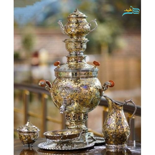 خرید، قیمت و مشخصات سرویس کامل سماور زغالی 6 لیتری تبریز - هنرظریف