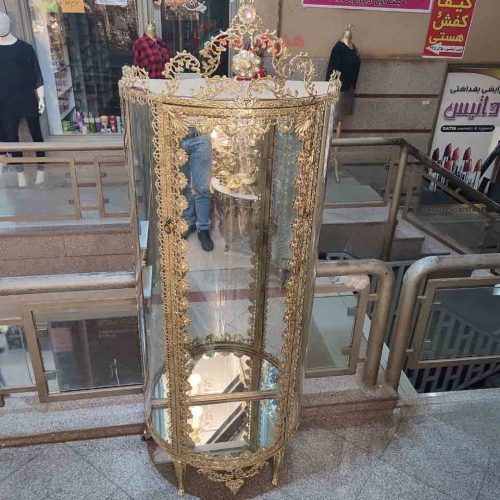 خرید، قیمت و مشخصات بوفه خم یا نیم گرد برنجی، استفاده شده از ورق ضخیم و با کیفیت، با ضمانت کالا_ هنرظریف