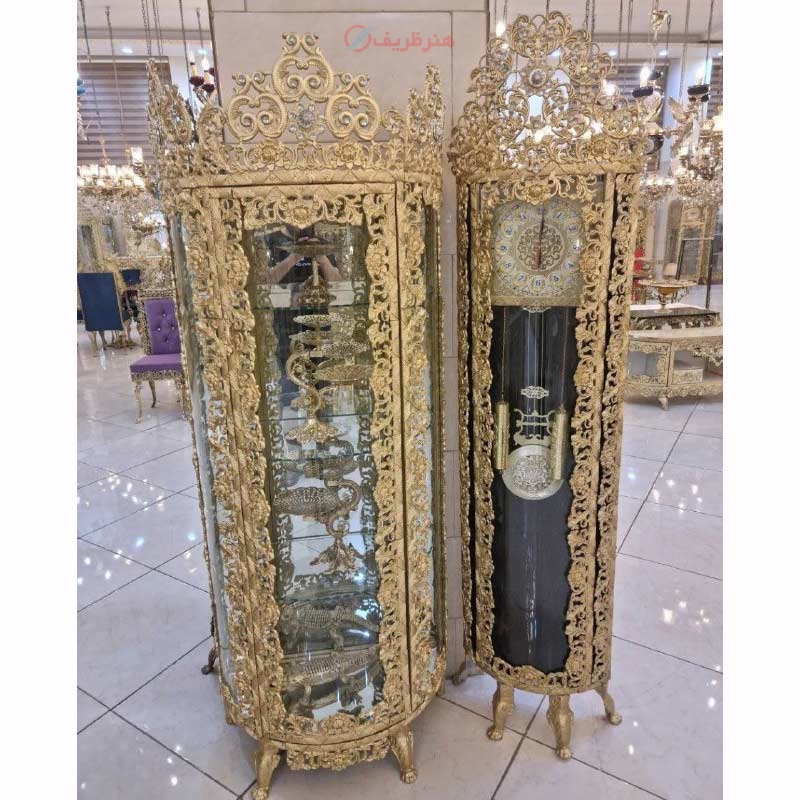 خرید، قیمت و مشخصات بوفه و ساعت روکش برنز، مدل گل سرخ، آلومینیوم درجه 1، ورق ضخیم، با ضمانت کیفیت کالا | هنرظریف