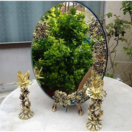 خرید آنلاین، سرویس آینه و شمعدان هفت سین، رنگ ثابت و ماندگار، زیبا و نفیس، زیر قیمت بازار | هنرظریف