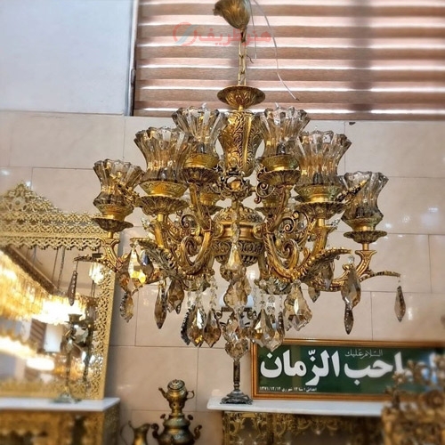 خرید، قیمت و مشخصات لوستر شش شاخه آلیاژ 12 لامپ فوق العاده زیبا و شیک، زیر قیمت بازار، کیفیت عالی - هنرظریف