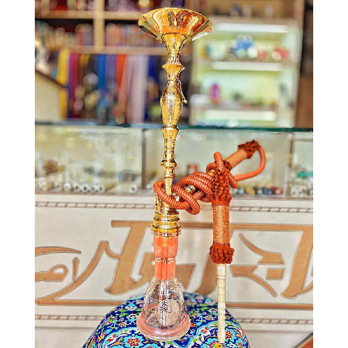خرید، قیمت و مشخصات قلیان کامل برنجی گلدان دار پاپیونی طرح سایه روشن، 10 سال گارانتی ارزان و باکیفیت _ هنرظریف