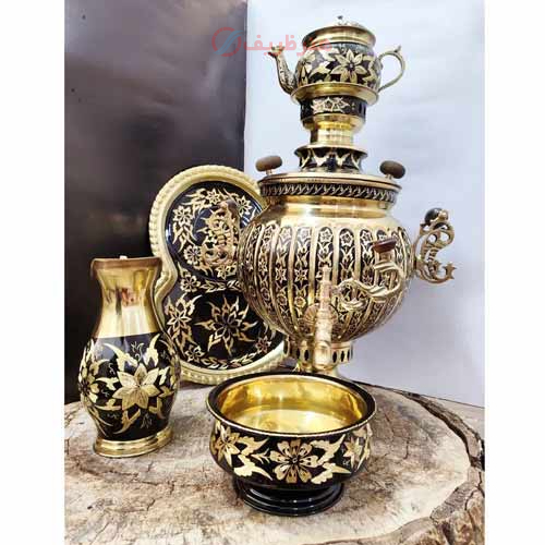 خرید، قیمت و مشخصات سرویس سماور 6 لیتری توپی آینه سنگین وزن، طراحی انحصاری، با ضمانت _ هنرظریف