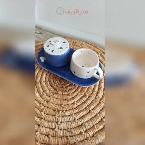 خرید، قیمت و مشخصات ست چایخوری تک نفره مدرن، جدید و ساده_ هنرظریف
