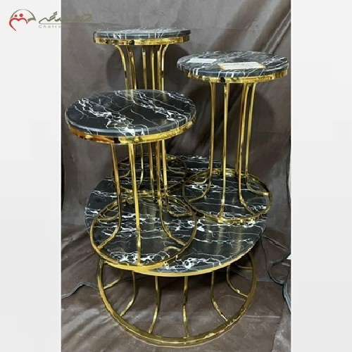 خرید آنلاین، ست جلومبلی و میز عسلی آهنی با رویه سنگ، زیر قیمت بازار | هنرظریف