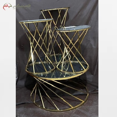 خرید آنلاین، میز عسلی و جلومبلی با بدنه پروفیلی و طراحی جدید و آبکاری درجه یک، زیر قیمت بازار | هنرظریف