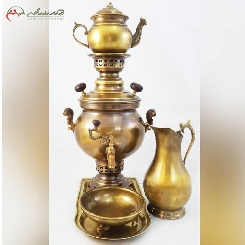 خرید آنلاین، سماور 3 لیتری ذغالی برنجی کد 116 با ورق ضخیم و با کیفیت، مدل ممتاز همراه ضمانت یک ساله، با قیمت عالی | هنرظریف