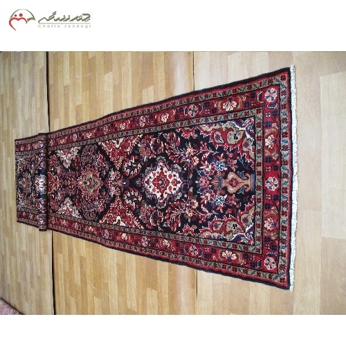 خرید آنلاین، کناره دستبافت همدان کد 39052 در طرح 5 ترنج بافته شده با نخ اعلاء، چشم نواز، با قیمت عالی | هنرظریف
