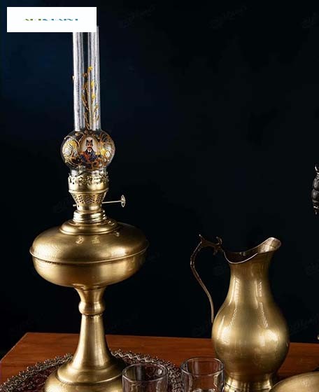 سماور زغالی برنجی 6 لیتری طرح جام، دارای روکش نانو جهت جلوگیری از تغییر رنگ