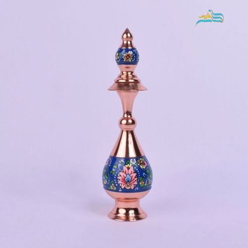 تُنگ صراحی 20 مس و پرداز، دارای ورق مس ضحیم و روکش پلی استر- هنرظریف