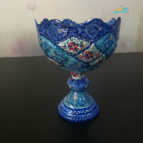 بستنی خوری میناکاری، بسیار خوش ساخت، مناسب استفاده خانگی و محل کار، با ضمانت - هنرظریف