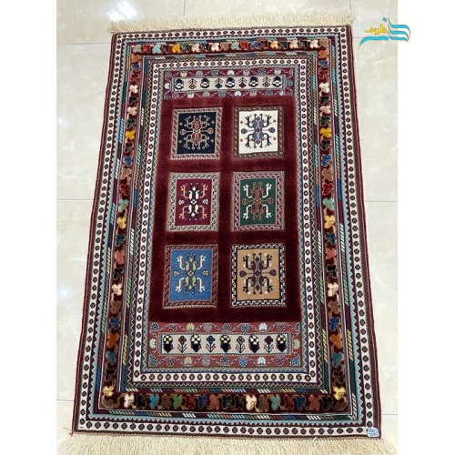 گلیم دستبافت جدید سیرجان محصول گالری نفیس با رنگ طبیعی و کیفیت بالا