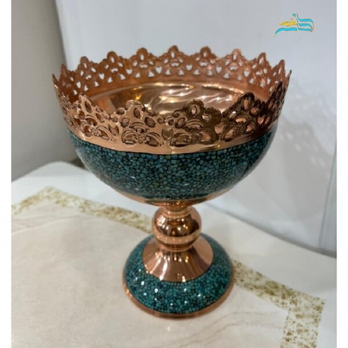 آجیل خوری فیروزه کوبی مدل شبکه بری کد ۱۰۱۶ اصل نیشابور با کیفیت بالا درجه 1