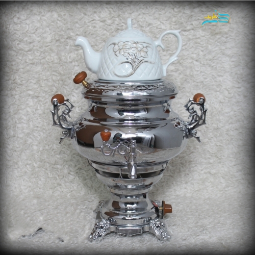 سماور گازی قلمزنی برنجی - هنرظریف