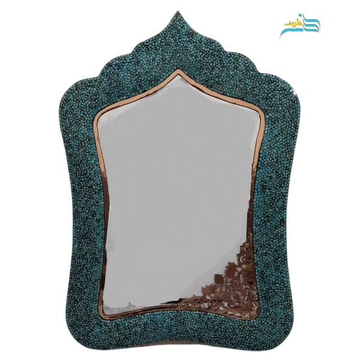 ست آینه، لاله و میز کنسول  فیروزه کوبی و قلم زنی شده برند پرنسا