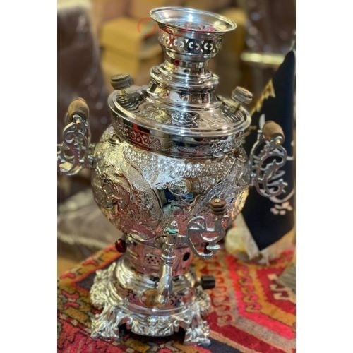 سماور گازی شش لیتری برنجی با کیفیت بالا و ورق ضخیم