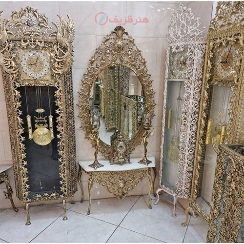 سرویس کامل آیینه و شمعدان، بسیار شیک و زیبا با کیفیت درجه 1 و عالی _ هنر ظریف