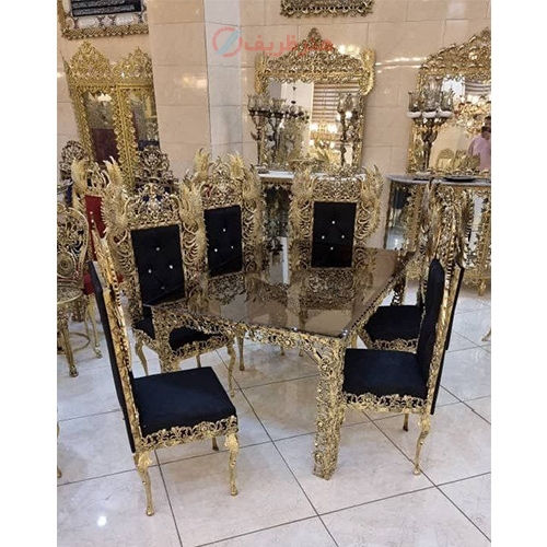 میز ناهار خوری آلیاژی 6 نفره بسیار زیبا