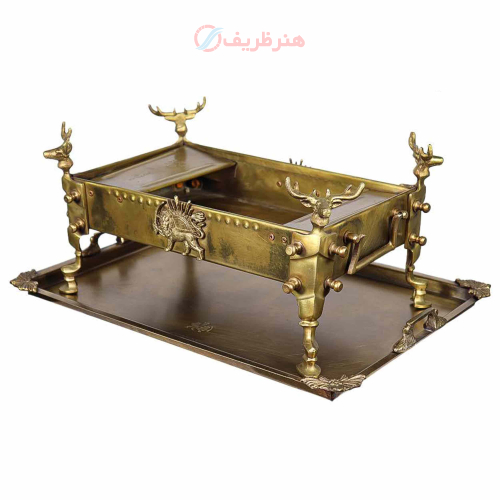 منقل مستطیل ۲.۵ گوزن جدید با سینی- هنرظریف