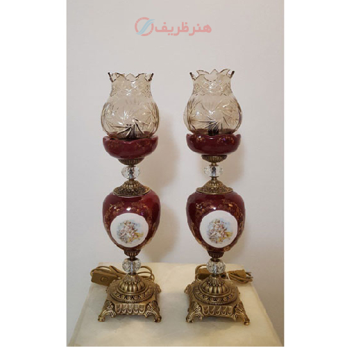 چراغ سرامیکی قطعات تمام برنجی سایز بزرگ