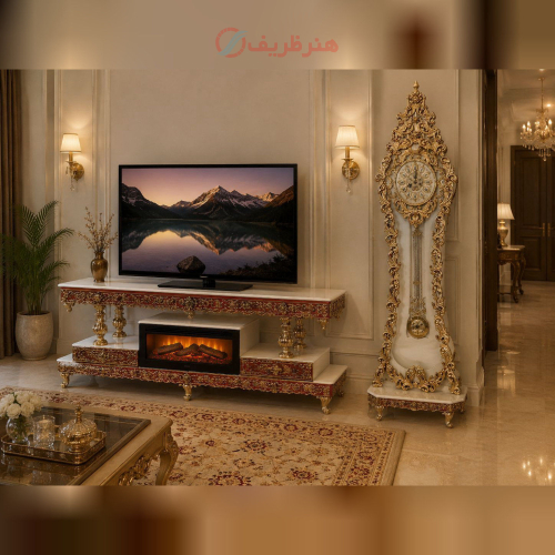 سرویس ساعت کنارسالنی و میز تلویزیون _ هنرظریف