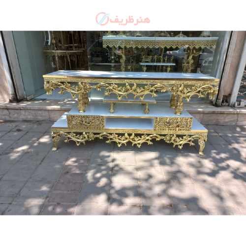 میز تلویزیون آلیاژی با رویه ام دی اف