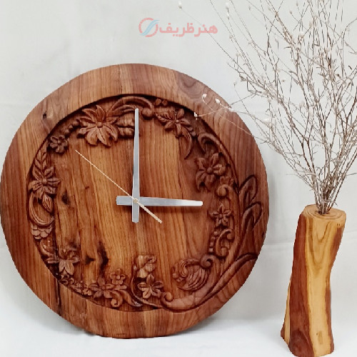 ساعت دیواری منبت کاری
