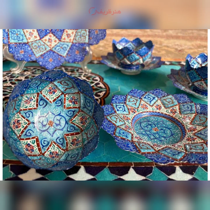 ظروف پذیرایی  و آجیل خوری میناکاری