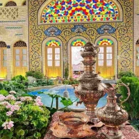 سماور زغالی + خرید و قیمت سرویس سماور قلمزنی زغالی مسی ٦ لیتری - هنرظریف