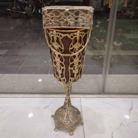 خرید، قیمت و مشخصات سطل و جا دستمال برنجی، کیفیت درجه 1، با ورق ضخیم و بسیار ماندگار_ هنرظریف