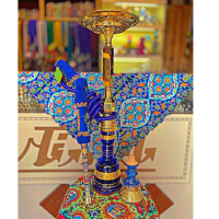خرید، قیمت و مشخصات قلیان برنجی شمش بلند زرد، لبی تمام استخوان طرح قدح، باگارانتی 10 ساله ارزان و باکیفیت _ هنرظریف