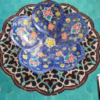 خرید، قیمت و مشخصات کاسه شکلات خوری مسی میناکاری شده _ هنرظریف