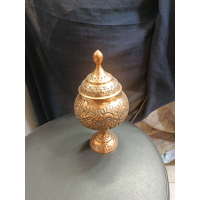 خرید، قیمت و مشخصات شکلات خوری مسی قرمز طرح گل | هنرظریف