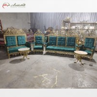 خرید آنلاین، مبل  برنزی 7 نفره با پارچه و فوم اعلاء با ضمانت و طراحی درجه یک، زیر قیمت بازار | هنرظریف