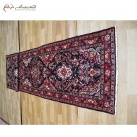 خرید آنلاین، کناره دستبافت همدان کد 39052 در طرح 5 ترنج بافته شده با نخ اعلاء، چشم نواز، با قیمت عالی | هنرظریف