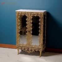 خرید آنلاین، جا کفشی آلیاژی طلایی رنگ، قاب دار آینه ای با صفحه ام دی اف سفیدبا ضمانت 5 ساله، زیر قیمت بازار | هنرظریف